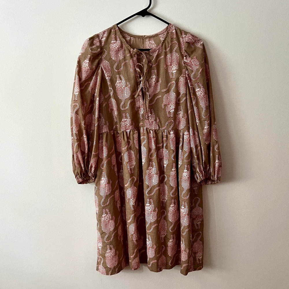 Handmade Tiger Print Dress